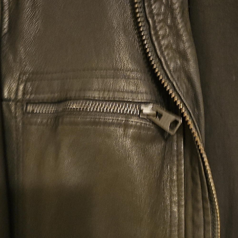 All Saints Black Leather Jacket - Picture 4 of 7